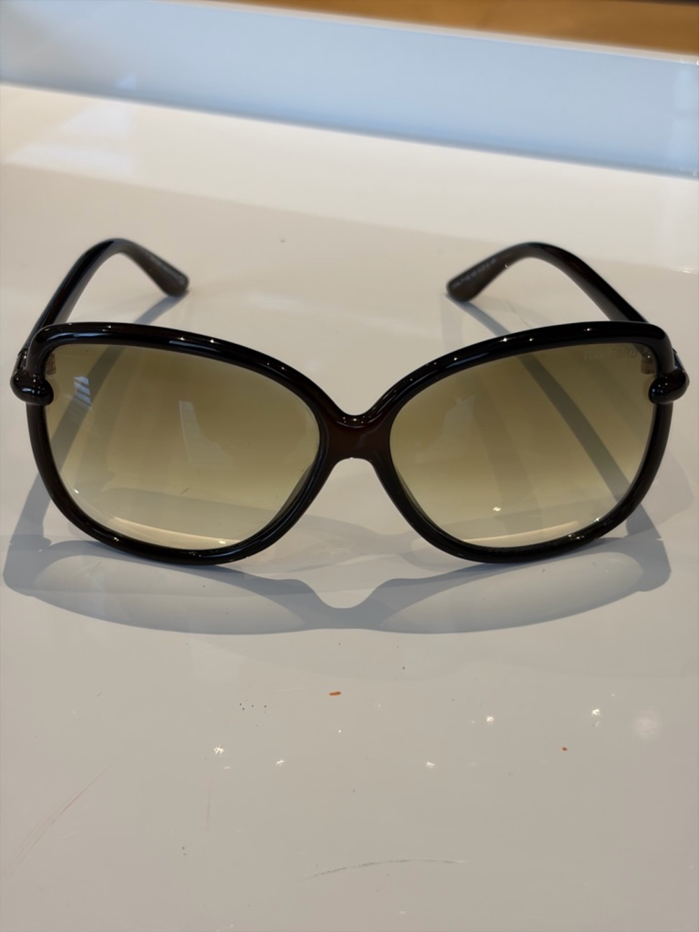 Tom Ford Callae Sunglasses with Brown Gradient Lenses